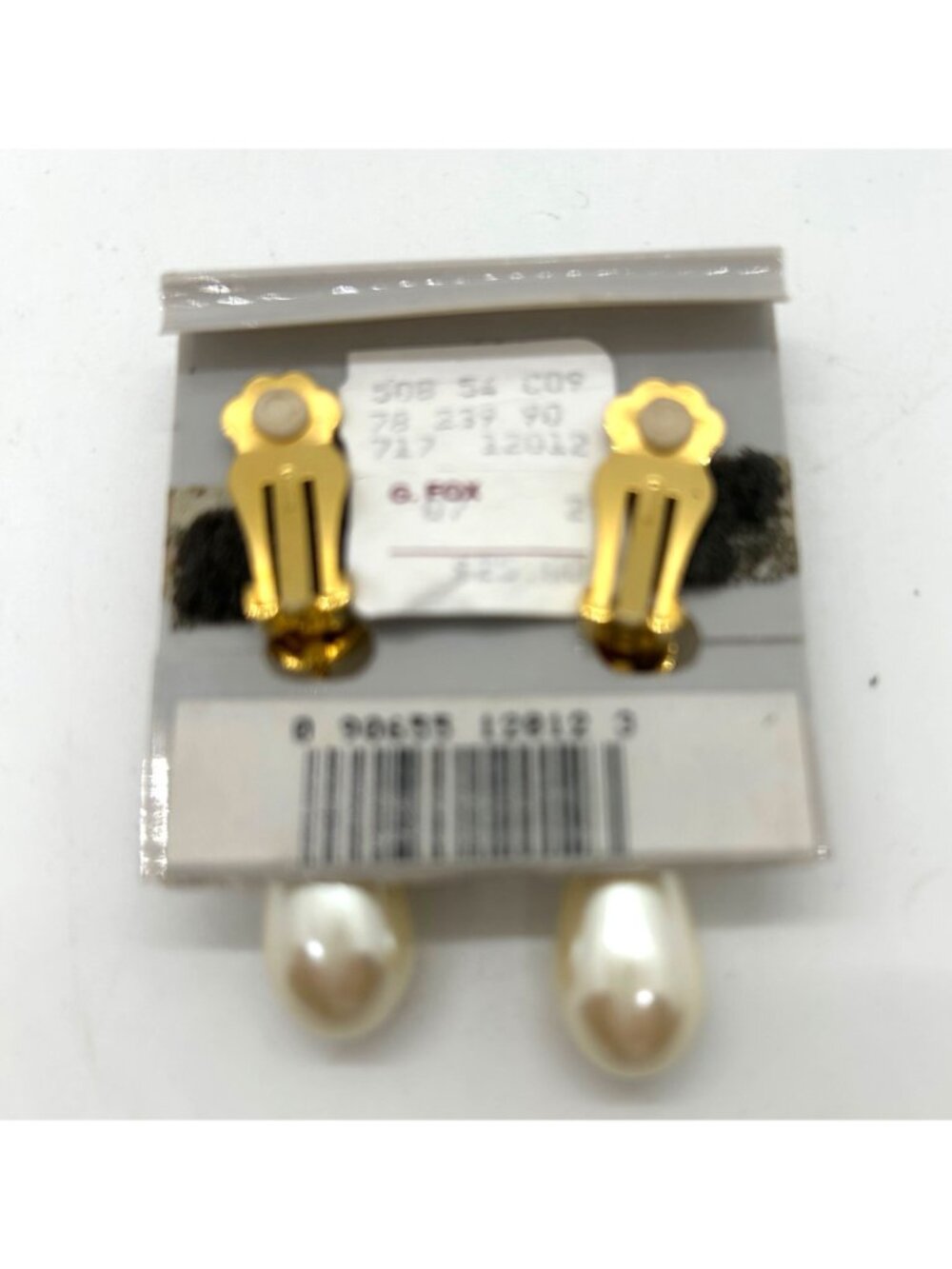 Vintage Faux Pearl Teardrop Earrings Marvella Gold-Tone Clip-On Elegant Bridal - Picture 9 of 12